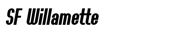 SF Willamette font preview